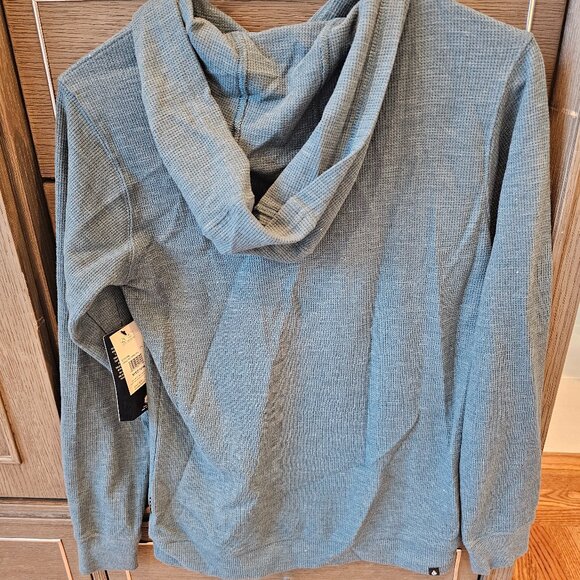 NWT Boys Volcom Wallace Thermal Hoodie Teal - Picture 2 of 2